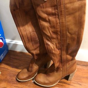 Tatie brown leather boots